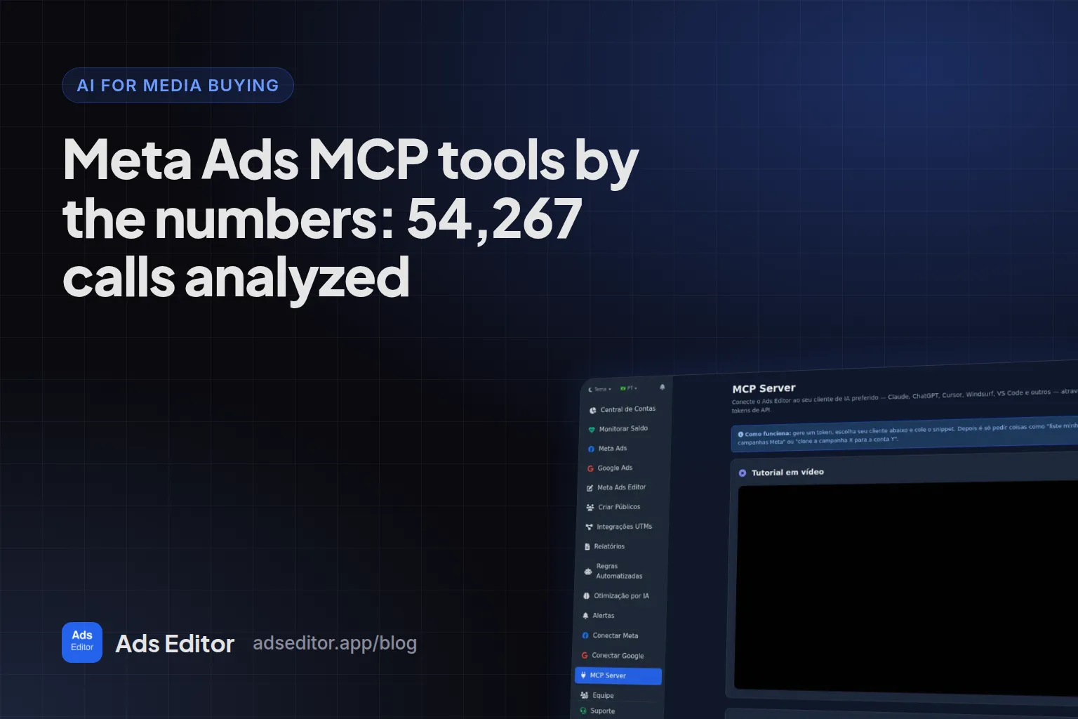 Ranking of the most used Meta Ads and Google Ads MCP tools by number of calls